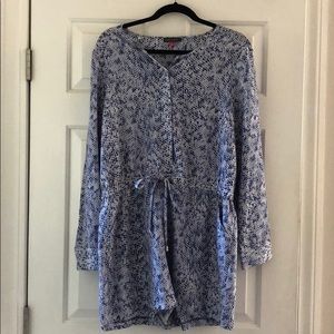 Vince Camuto Blue Dotted Romper